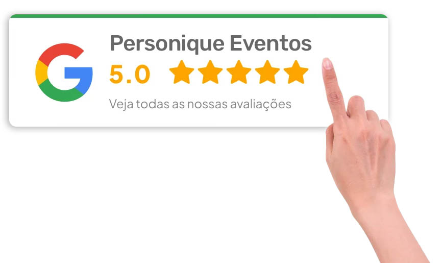 Personique Eventos - Empresa com avaliação 5 estrelas no Google
